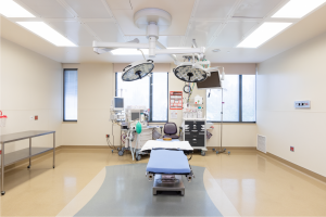 Image of an empty operating room.
